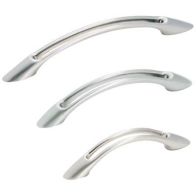   Essentialz Contemporary Satin Nickel Cabinet Hardware Handles Pulls