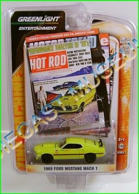 1969 69 FORD MUSTANG MACH 1 ZINE MAGAZINE GREENLIGHT GL DIECAST