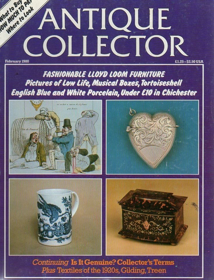   Collector Magazine Feb 1980 Lloyd Loom,Musical Boxes,Tortoise​shell