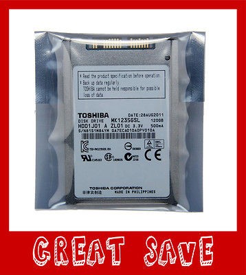 120GB SATA TOSHIBA HDD RE HP EliteBook 2540p 2530p 2730p 2740p 