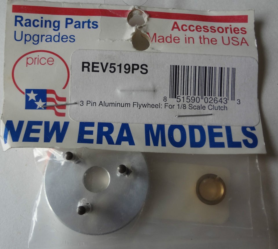 NEW ERA REV519PS 3 PIN ALUMINUM FLYWHEEL 1/8 SCALE CLUTCH NIB