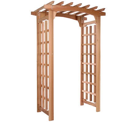 Western Red Cedar Pagoda Garden Arbor and Trellis Outdoor Furniture on ...