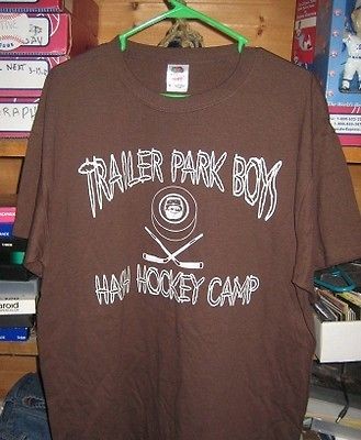 TRAILER PARK BOYS BROWN Shirt SUNNYVALE HASH HOCKEY CAMP X Large 