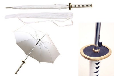 Japan White Samurai umbrella one piece bleach cosplay anime manga