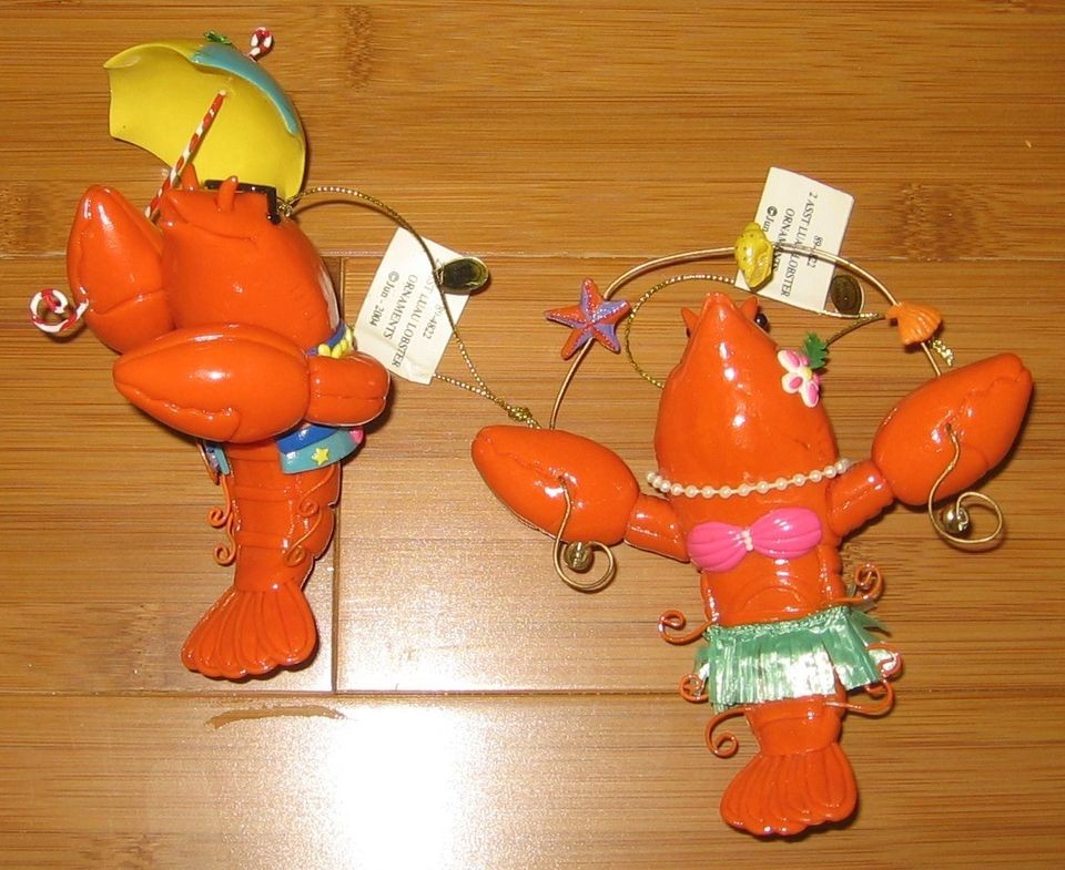   Luau Lobsters Ornaments Grass Skirt/Aloha Shirt/Umbrella​/Shells