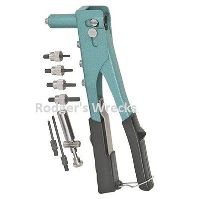   Installer tool, hand held rivet gun 3n1 wall anchor green/black xa