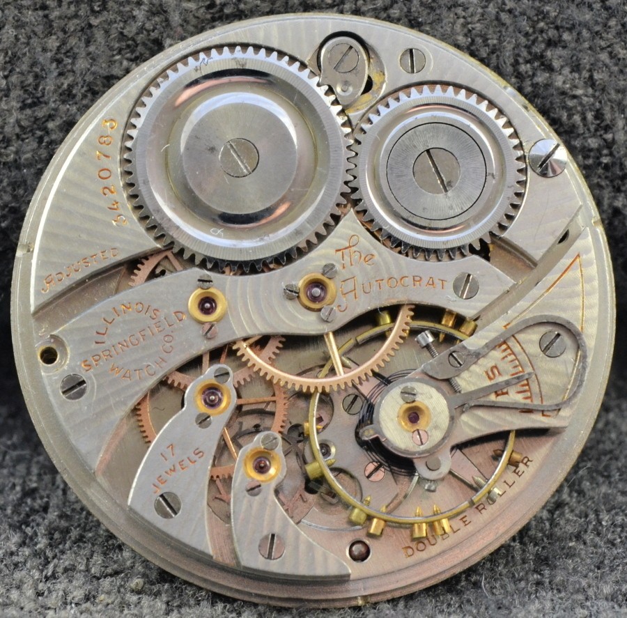   17 Jewel AUTOCRAT Pocket Watch Movement for Parts or Repair FT028