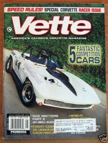 VETTE 2000 AUG   PROJECT ZR 1, SR 2, KIT CAR C5, DELMO