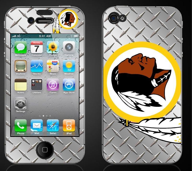 WASHINGTON REDSKINS Iphone 4 Decal Sticker Skins DPlate