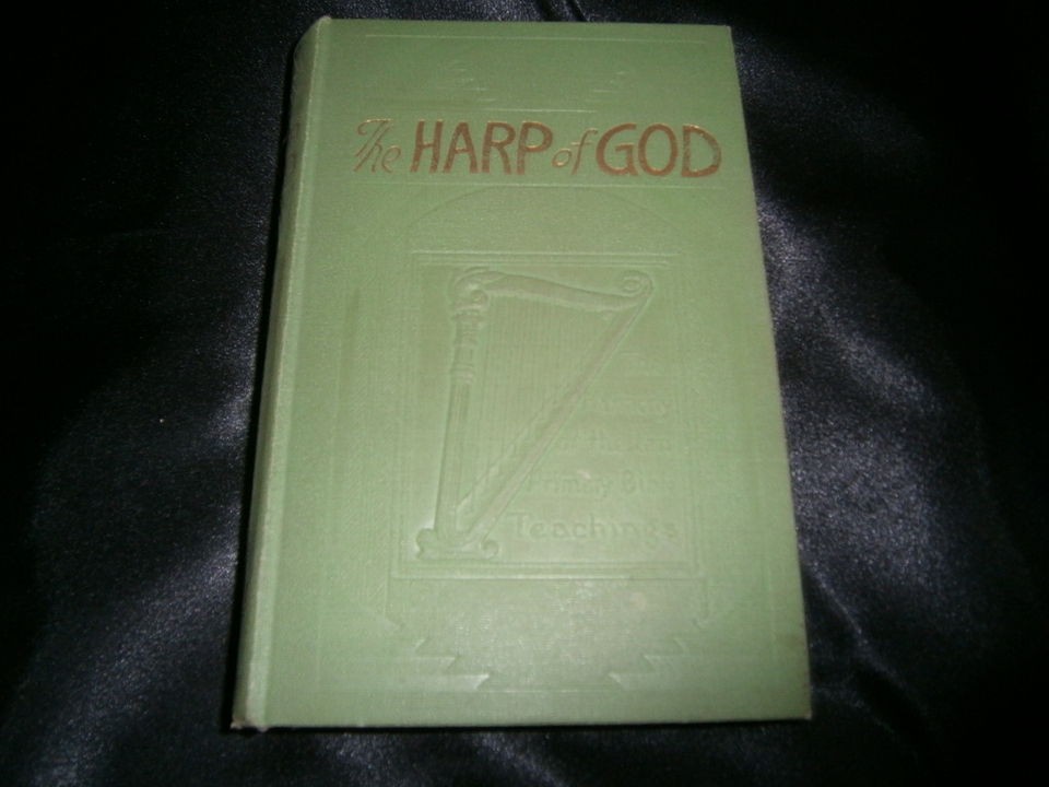 1928 WATCHTOWER RAINBOW BOOK The Harp of God JEHOVAH WITNESS NICE