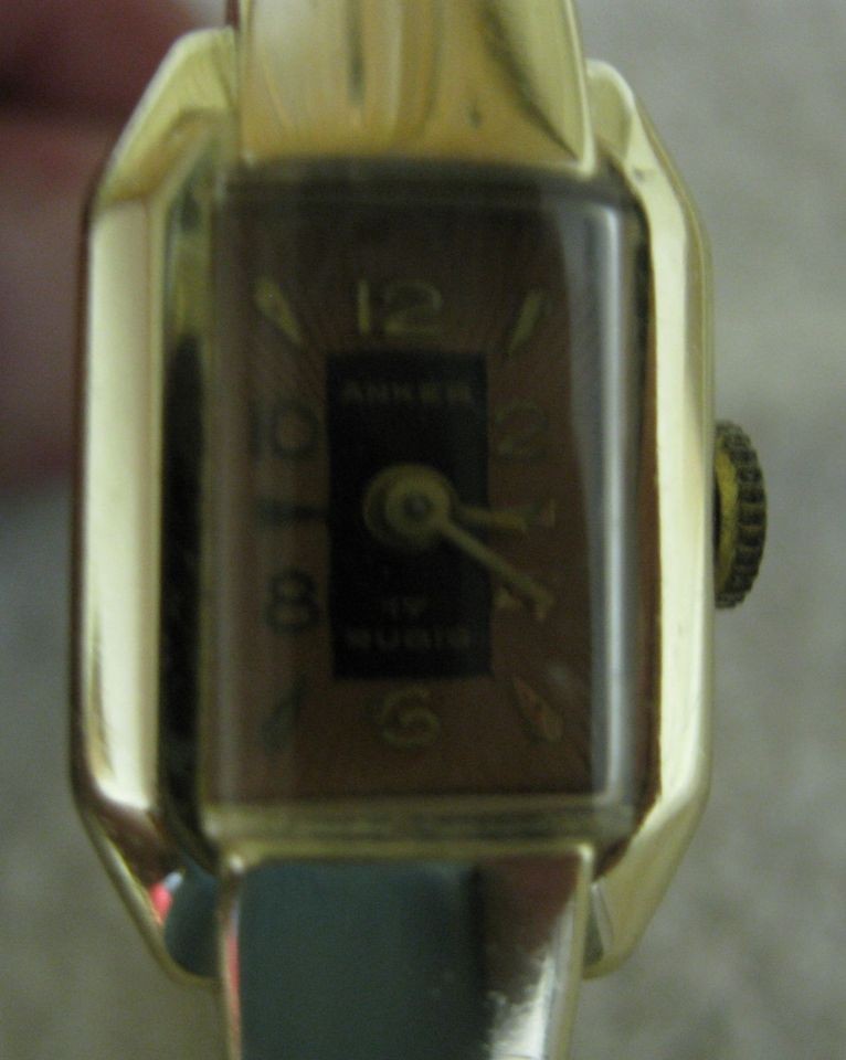 COLLECTIBLE ANKER 17 RUBIS LADIES WRISTWATCH REPAIR PARTS