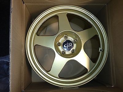   Wheels/Rim (17x8, 5x100 +48), Plain Gold (2 Left) *CLEARANCE