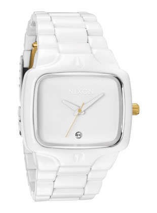 NEW IN BOX*** Nixon Player All White Gold Wrist Watch