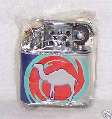 VINTAGE CAMEL MINI LIFT ARM CIGARETTE LIGHTER MIB ART DECO FITS on 