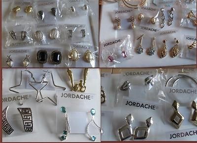 50 PRS WHOLESALE LOT JORDACHE EARRINGS FASHION BOUTIQUE JEWELRY 