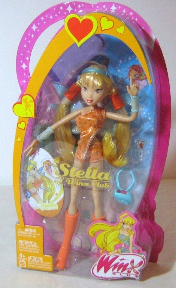 WINX CLUB STELLA 2005 MATTEL VERY RARE RAINBOW HTF EUROPEAN VERSION 