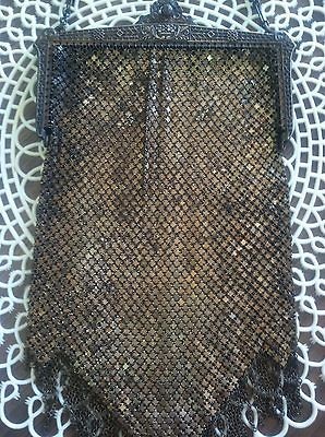 VINTAGE ARMORED MESH FLAPPER PURSE BY MANDALIAN MANUFACTURING COMPANY