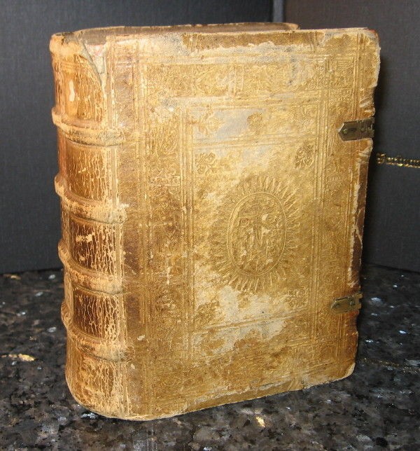 1522 Illuminated Latin Bible post Incunabula 1,400 painted woodcut 