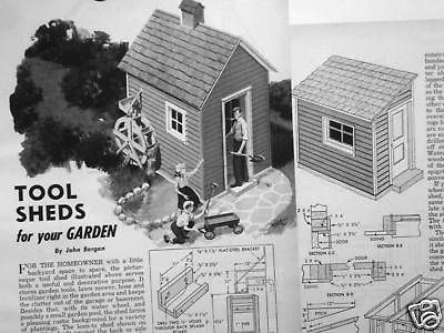 Build a TOOL SHED / PLAYHOUSE for your garden plans