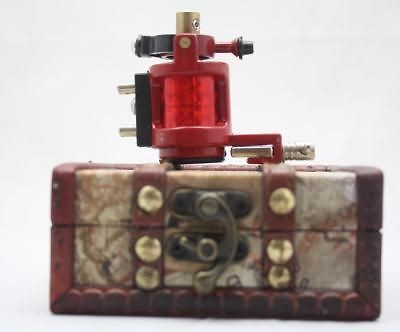   Rotary Tattoo Machine Motor Gun liner shader kit+wooden box Case HT