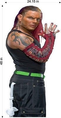 Jeff Hardy Wall Sticker Fathead WWE Wrestling 4 FT TALL