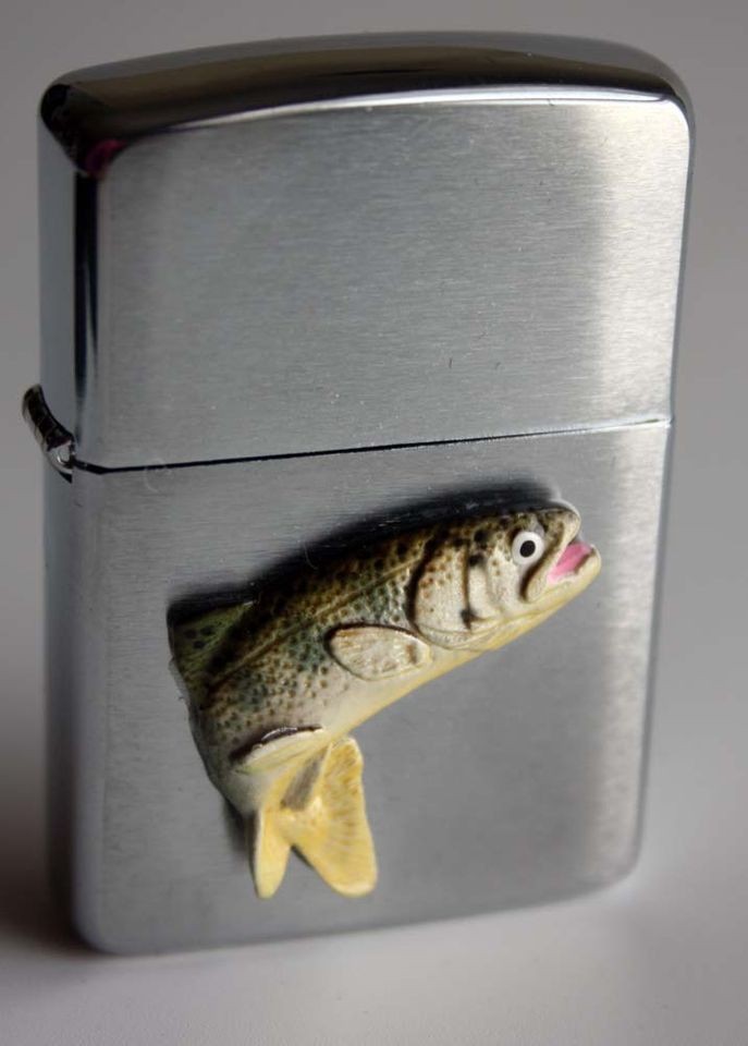 ZIPPO RAINBOW TROUT JAPAN RELEASE ARMOR CASE RARE 2007