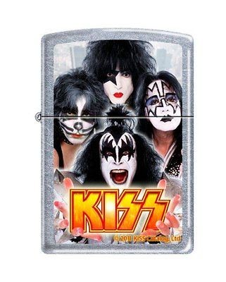 Zippo KISS The Rock Group Street Chrome Lighter, Low Ship. 6741