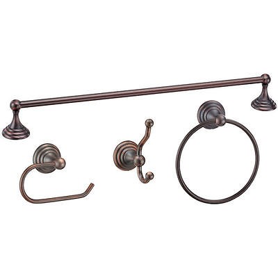 Stockton Oil Rubbed Bronze Bath Hardware Set Bathroom