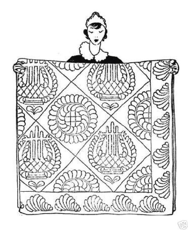 Antique Quilt patchwork patterns Depression 1930s era