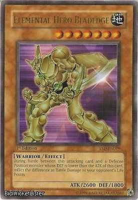   Hero Bladedge NM 1st Ed YuGiOh YSD 019 Yugioh Starter Deck Yu Gi Oh UR