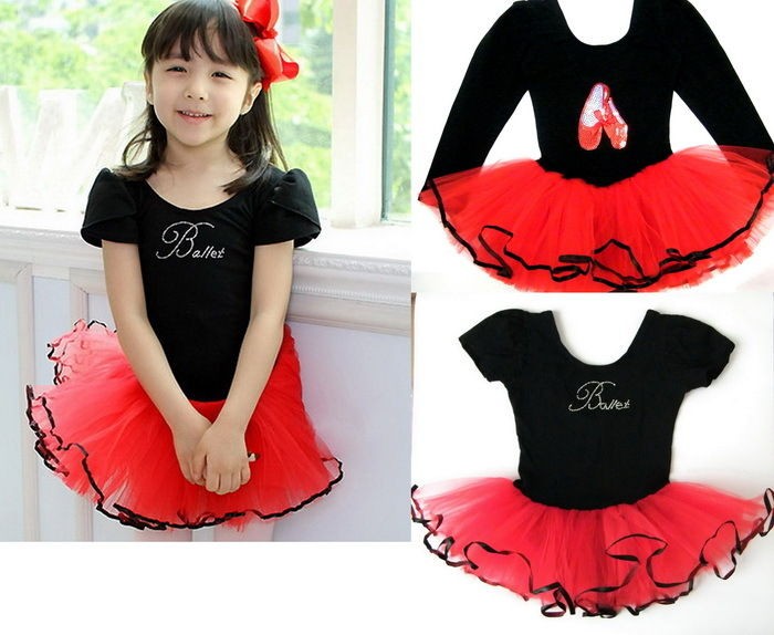 NWT Girl Birthday Party Leotard Ballet Tutu Dance Skate Skirt Dress S3 