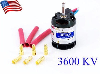   Shipping Hobbymate HB2835L 3600Kv Brushless Motor for 450 Helicopter