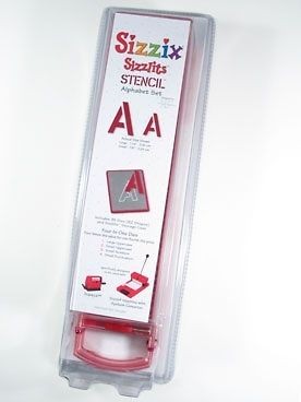 SIZZIX STENCIL ALPHABET 35 DIES UPPER & LOWER CASE