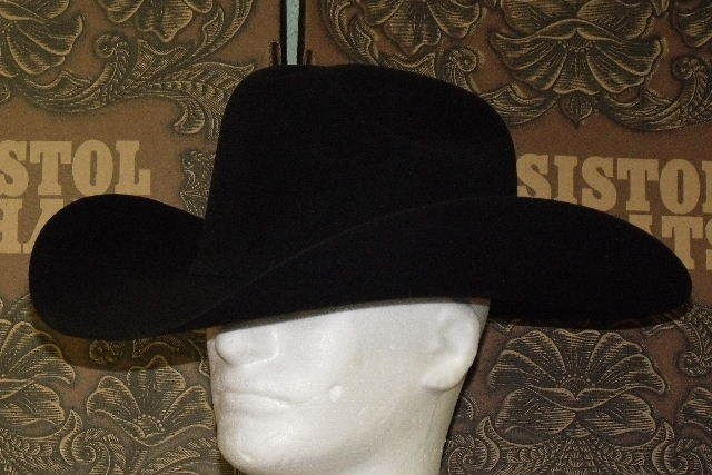 RESISTOL 20X BEAVER FELT BLACK GOLD COWBOY WESTERN HAT