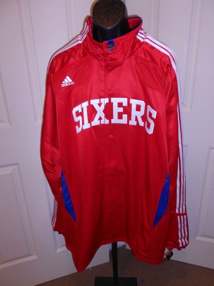 NEW PHILADELPHIA SIXERS 76ERS 5XLarge 5XL Length +2 Adidas ON COURT 