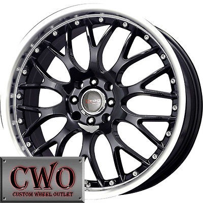 Newly listed 18 Black Drag DR 19 Wheels Rims 4x100/4x114.3 4 Lug Civic 