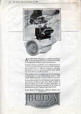 FA 1920 BUDA ENGINE MOTOR CAR AUTO DESIGN ART TRUCK WINTER