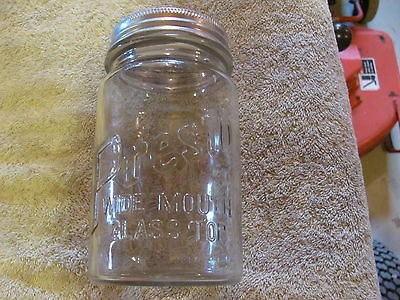 Presto Wide Mouth Jar w/ Aluminun Good House keeping Top.