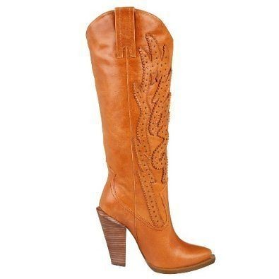 Jessica Simpson Abilene Western Womens Leather Cowboy sz 9.5 39.5/40 