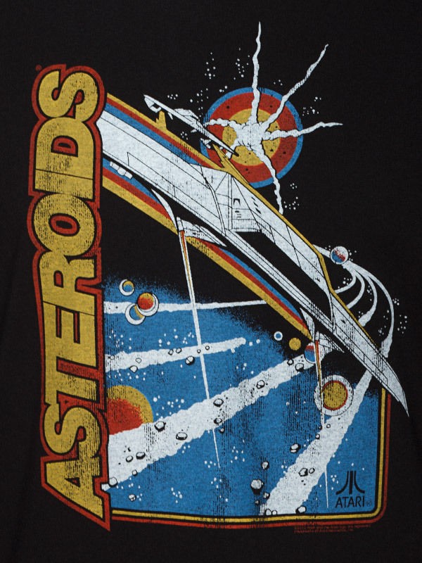 Atari Asteroids Arcade T   Shirt   NEW Vintage Gamer Official