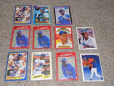 Ken Griffey Jr. 1989 1990 11 Card Lot Donruss RC Rookie Upper Deck 