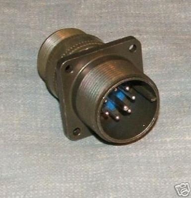    3100A 18 8 pin ROUND CIRCULAR MILITARY Bulkhead male Connector qty2