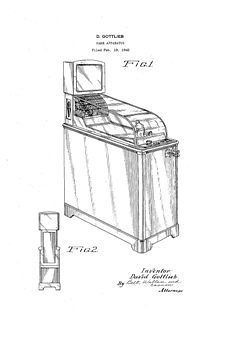 US Patent USA Office Gottlieb Skee Ball Ette Arcade Games Sale