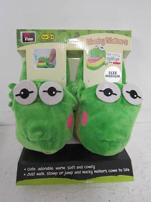 Wacky Walkers Slippeez/Stomp​eez Slippers Frog Medium 11.5 4