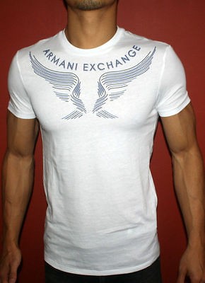 ARMANI EXCHANGE AX NWT GRAPHIC MUSCLE SLIM T SHIRT A/X LINE EAGLE 