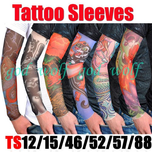 Sexy Design Fake Tattoo Sleeves Arm Stockings for Women TS12 15 46 52 