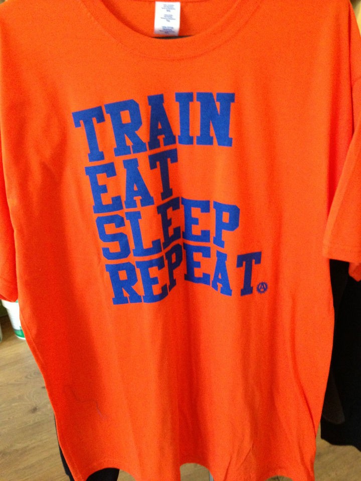 Arete Gym Apparel T Shirt Orange RRP31.99 Premium Workout Apparel 
