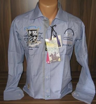 Season La Martina Blue Long Sleeve Shirt size XL