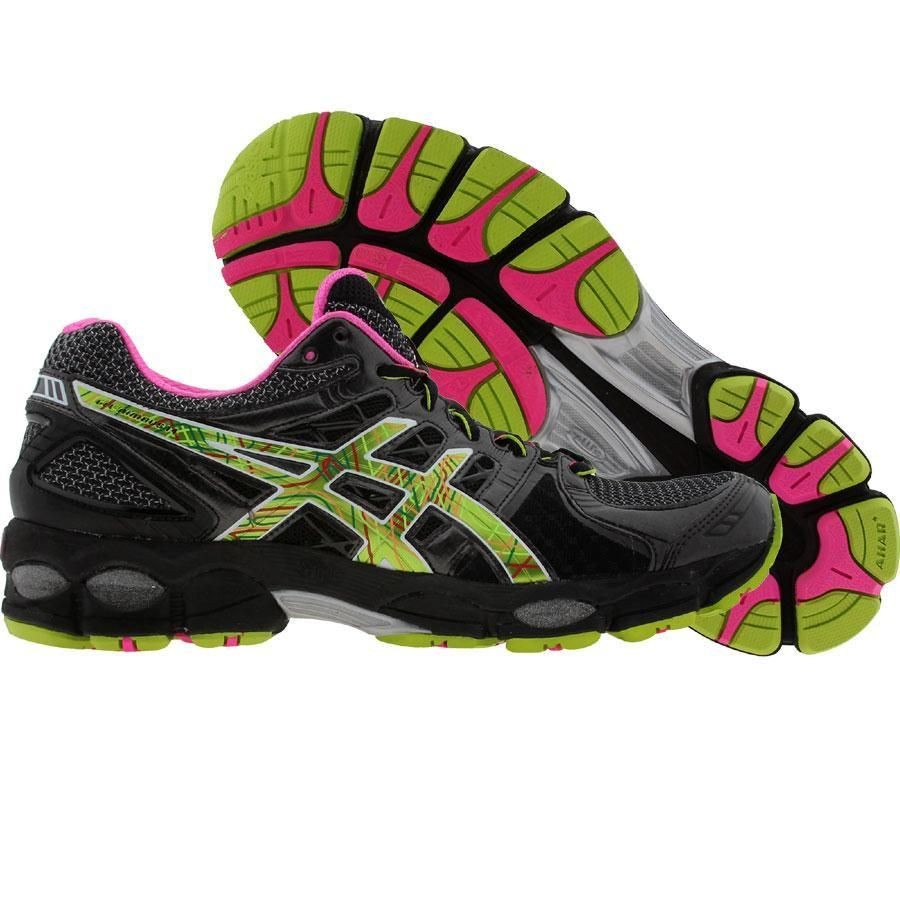 Women Asics Womens Gel Nimbus 14 (black / digital / neon pink) AST291N 