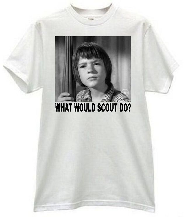   WWD? MARY BADHAM TO KILL A MOCKINGBIRD ATTICUS RETRO MOVIE T SHIRT